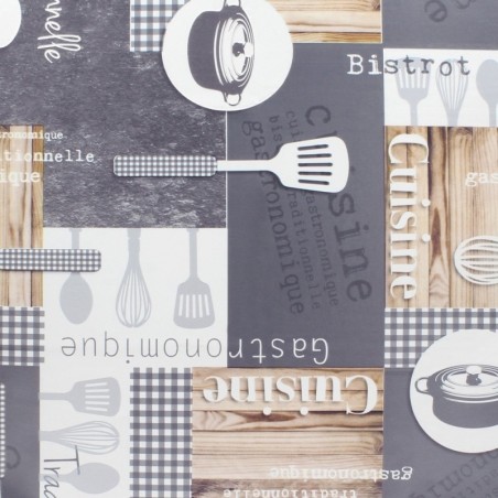 Mantel Hule Rectangular Cuisin Impermeable Anti manchas PVC 140 x 250 cm. Recortable Uso Interior y Exterior