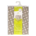 Mantel Hule Redondo Topos Beige Impermeable Anti manchas PVC Diámetro140 cm. Uso Interior y Exterior