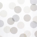 Mantel Hule Redondo Círculos Beige Impermeable Anti manchas PVC Diámetro 140 cm. Uso Interior y Exterior