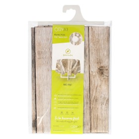 Mantel Hule Redondo Tablones Madera Impermeable Anti manchas PVC Diámetro 140 cm. Uso Interior y Exterior