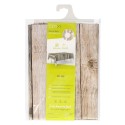 Mantel Hule Rectangular Tablones Madera Impermeable Anti manchas PVC 140 x 250 cm. Recortable Uso Interior y Exterior