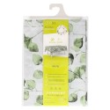 Mantel Hule Rectangular Hojas Verdes Impermeable Anti manchas PVC 140x250 cm. Recortable Uso Interior y Exterior