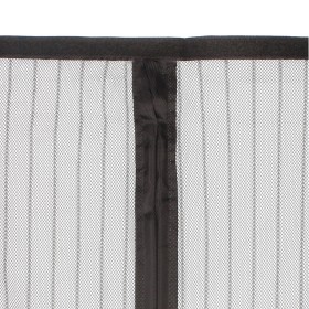 Cortina Mosquitera Para Puertas Con Cierre Central Magnético Automático 120 x 240 (Alt.) cm. Color Negro.