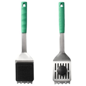 Espátula Con Cepillo Rascador Para Barbacoa 41,5 cm.