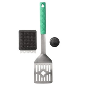 Espátula Con Cepillo Rascador Para Barbacoa 41,5 cm.