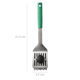 Espátula Con Cepillo Rascador Para Barbacoa 41,5 cm.