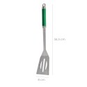 Set Complementos Para Barbacoa 3 Piezas. (Espátula, Pinzas y Tenedor) 34,5 cm.