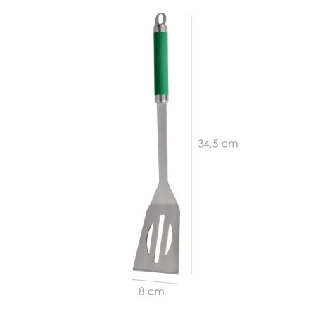 Set Complementos Para Barbacoa 3 Piezas. (Espátula, Pinzas y Tenedor) 34,5 cm.