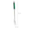 Set Complementos Para Barbacoa 3 Piezas. (Espátula, Pinzas y Tenedor) 34,5 cm.
