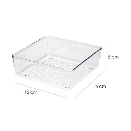 Organizador de Plástico Para Cajones "System nº3" 15x15x5 cm.