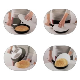 Tapa Plástico Gira tortillas Oryx Diámetro 25,5 cm. (Tapa Vuelve Tortillas, Tapa Gira tortillas, Tapa Gira Tortillas)