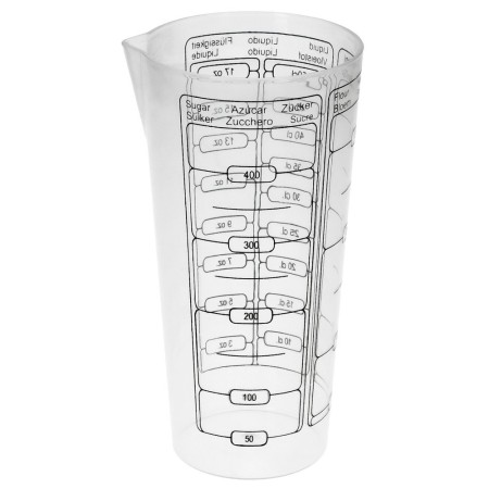 Vaso Medidor Plástico Oryx 500 ml. 8,5x6x16 cm.