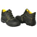 Botas Seguridad S3 Piel Negra WOLFPACK N.º 45 Vestuario Laboral, calzado Seguridad, Botas Trabajo. (Par)