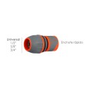 Conector Manguera Plástico Universal 1/2" 5/8" 3/4"