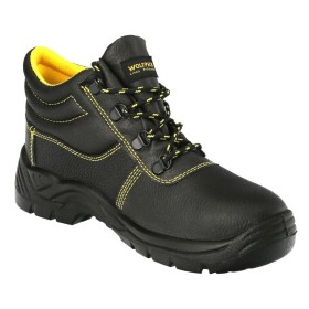 Botas Seguridad S3 Piel Negra WOLFPACK N.º 41 Vestuario Laboral, calzado Seguridad, Botas Trabajo. (Par)