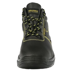 Botas Seguridad S3 Piel Negra WOLFPACK N.º 41 Vestuario Laboral, calzado Seguridad, Botas Trabajo. (Par)