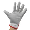 Guantes Piel FLOR 9" C/Colgador (Par)