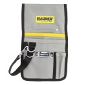 Funda Bolsa Porta Herramientas Para Cinturón Con 7 Bolsillos y mosquetón Portaherramientas Electricista Multibolsillos