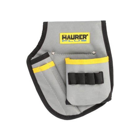 Funda Bolsa Porta Herramientas Para Cinturón Con 3 Bolsillos y 4 Elásticos. Portaherramientas Electricista Multibolsillos