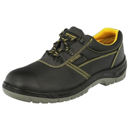 Zapatos Seguridad S3 Piel Negra WOLFPACK N.º 39 Vestuario Laboral, calzado Seguridad, Botas Trabajo. (Par)