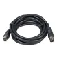 Prolongación TV Video Macho-Macho 2 metros / Diámetro 9,5 mm. Con Adaptador Macho-Hembra Color Negro Prolongación TV Video Macho-Macho 2 metros / Diámetro 9,5 mm. Con Adaptador Macho-Hembra Color Negro
