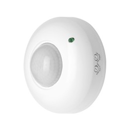 Detector De Movimiento Por Infrarrojos Con Sensor Crepuscular 360º. Ajustable