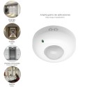 Detector De Movimiento Por Infrarrojos Con Sensor Crepuscular 360º. Ajustable