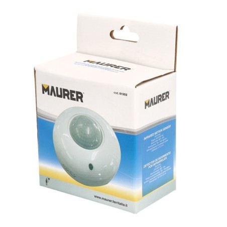 Detector De Movimiento Por Infrarrojos Con Sensor Crepuscular 360º. Ajustable