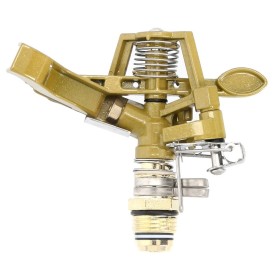 Aspersor Riego Regulable Metálico Sectorial Toma 1/2" Fabricado En Zinc, Riego De Jardines / Césped