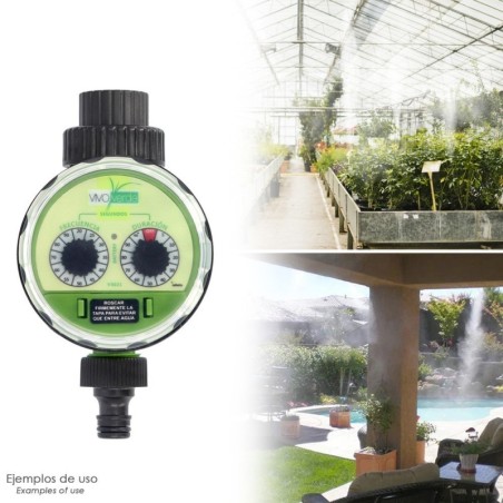 Programador Nebulizacion / Riego Jardin, Analogico Grifos 3/4