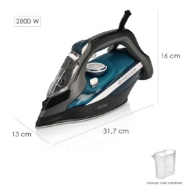 Plancha De Vapor Profesional 2.800 Watt. Vapor Constante y Golpe de Vapor, Suela Cerámica, Vapor Vertical, Sistema Anti cal,