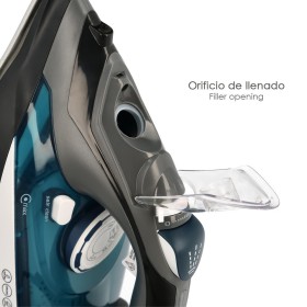 Plancha De Vapor Profesional 2.800 Watt. Vapor Constante y Golpe de Vapor, Suela Cerámica, Vapor Vertical, Sistema Anti cal,
