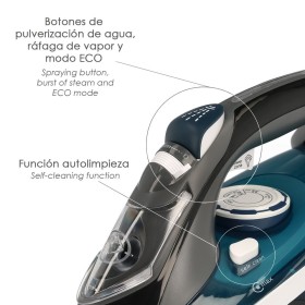Plancha De Vapor Profesional 2.800 Watt. Vapor Constante y Golpe de Vapor, Suela Cerámica, Vapor Vertical, Sistema Anti cal,