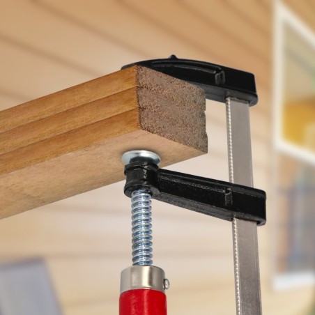 Sargento / Torniquete Mango Madera 200x 50 mm. Clips Para Madera, Sargento Carpintería, Abrazaderas Carpintería, Prensa Madera.