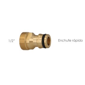 Adaptador Manguera Latón 1/2" Macho