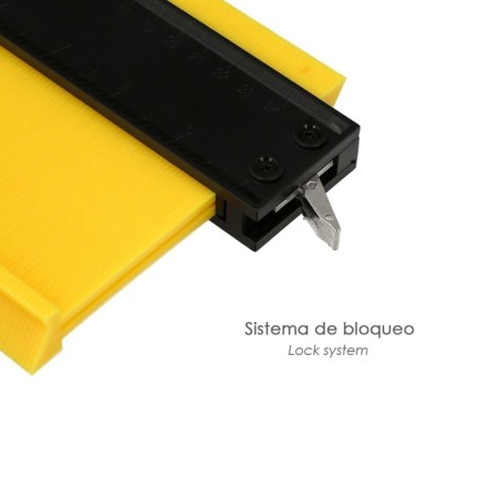 Medidor De Contornos 100x125 mm. Con Bloqueo. Medidor De Perfiles, Medidor Formas