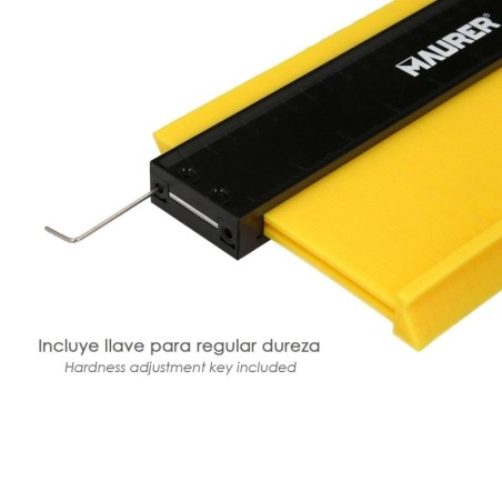 Medidor De Contornos 130x250 mm. Con Bloqueo. Medidor De Perfiles, Medidor Formas