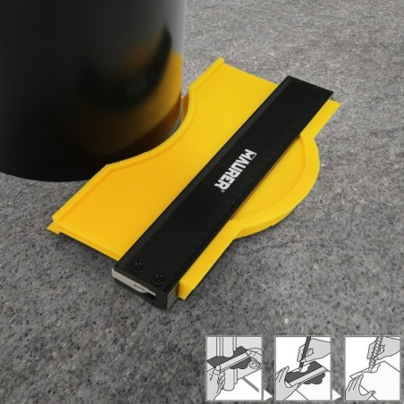 Medidor De Contornos 130x250 mm. Con Bloqueo. Medidor De Perfiles, Medidor Formas