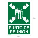 Cartel Informativo Punto De Reunión 30x21 cm.