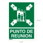 Cartel Informativo Punto De Reunión 30x21 cm. Cartel Informativo Punto De Reunión 30x21 cm.