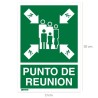 Cartel Informativo Punto De Reunión 30x21 cm.