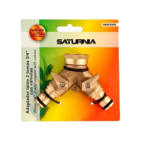 Adaptador Manguera Latón 2 tomas para Grifo 3/4"