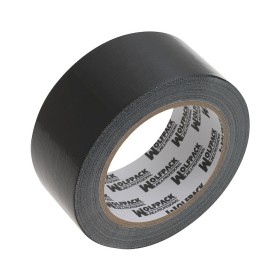 Cinta Americana "Muscle" Color Negro 48 mm. x 10 metros. Super Resistente, Sellar, Reparar, Unir, Fijar, Sujetar, Empaquetar.
