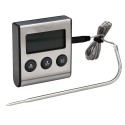 Termómetro Digital Cocina Con Sonda Cableada, y Lector Temperatura Con Soporte, Lectura Instantánea