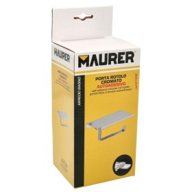 Portarrollos Baño Con estante Para Móviles Autoadhesivo, Color Inox Con Efecto Espejo, Autoadhesivo Resistente o Con Tornillos