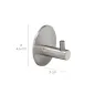 Gancho Colgador Baño Individual Toallas / Albornoz Color Inox Autoadhesivo Resistente, Sin Tornillos Gancho Colgador Baño Individual Toallas / Albornoz Color Inox Autoadhesivo Resistente, Sin Tornillos