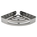 Cestillo Rincón Baño Autoadhesivo, Color Inox Con Efecto Espejo, Autoadhesivo Resistente o Con Tornillos