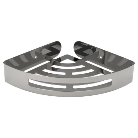 Cestillo Rincón Baño Autoadhesivo, Color Inox Con Efecto Espejo, Autoadhesivo Resistente o Con Tornillos