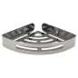 Cestillo Rincón Baño Autoadhesivo, Color Inox Con Efecto Espejo, Autoadhesivo Resistente o Con Tornillos Cestillo Rincón Baño Autoadhesivo, Color Inox Con Efecto Espejo, Autoadhesivo Resistente o Con Tornillos