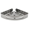 Cestillo Rincón Baño Autoadhesivo, Color Inox Con Efecto Espejo, Autoadhesivo Resistente o Con Tornillos